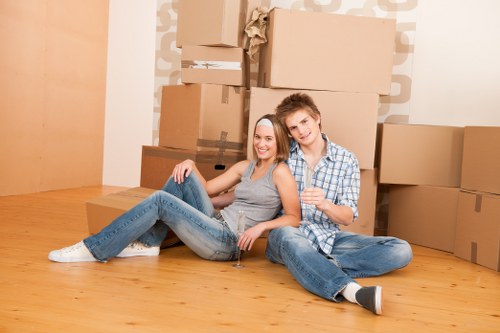 Professional packing boxes and wrapping materials prepared for a move in Bickley