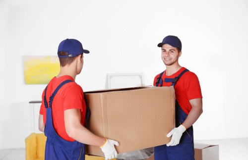 Prepared boxes and furniture ready for same day removals in Bickley