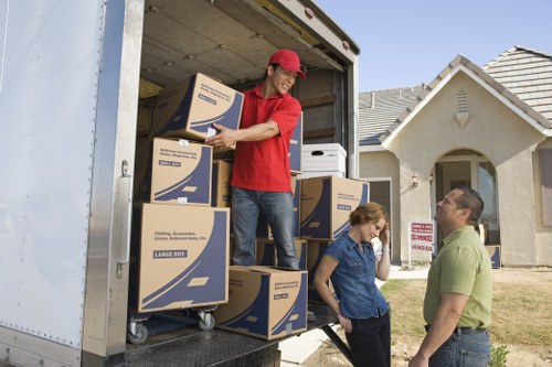 Commercial movers handling desks and office furniture in Bickley