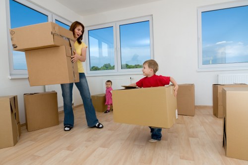 Packing boxes and preparing a home move in Bickley