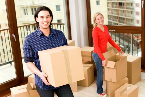 Local team handling bulky furniture pick-up in a Bickley property