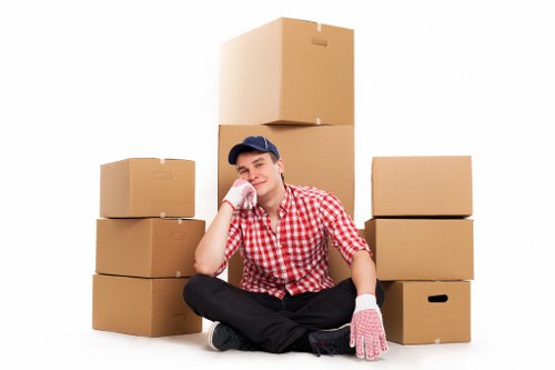 Final unloading and room placement during a Bickley home move