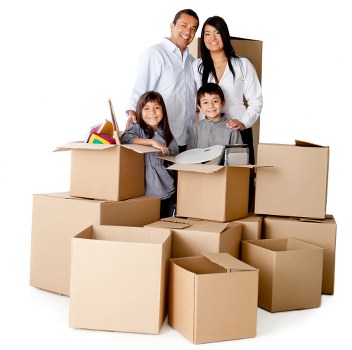 Student belongings arranged for delivery to a new home in Bickley